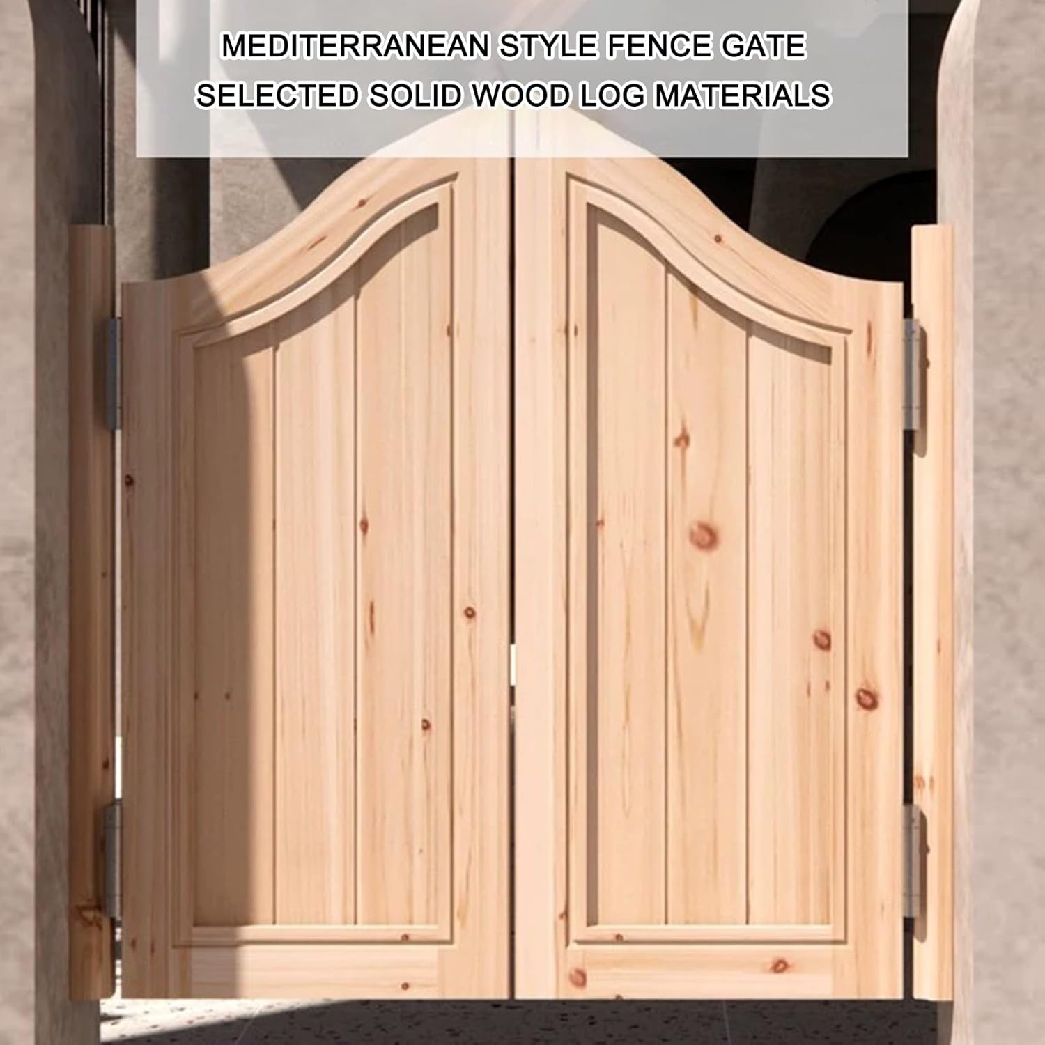 Unpainted Wood Saloon Swing Doors, Swinging Doors Cafe Doors, Modern Style Swing Door with Hinges, Natural Wood Saloon Swinging Doors, for Shop Entrance Partition, Kitchen, Bar Pub, Coffee Shop (Size