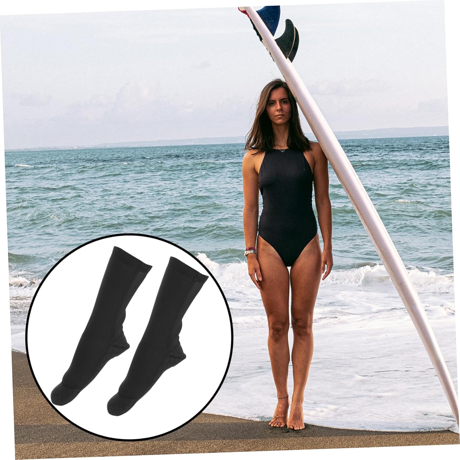 POPETPOP Snorkeling Socks Water Socks Adult Warm Men Diving Thermal Socks Waterproof Socks Scuba Cold Neoprene