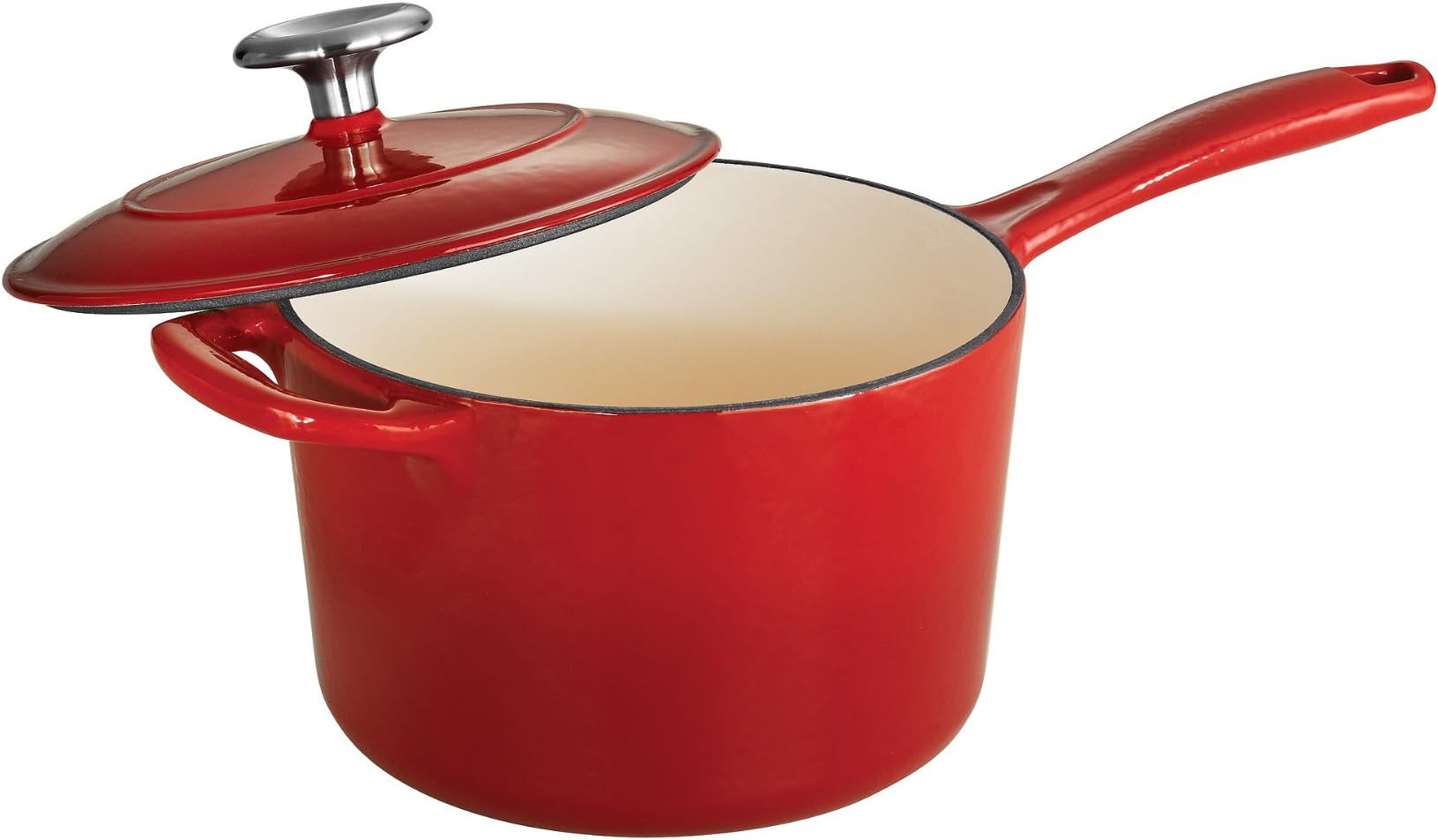 Bayou Classic 7448 2.5qt Cast Iron Covered Sauce Pot Features SelfBasting Domed