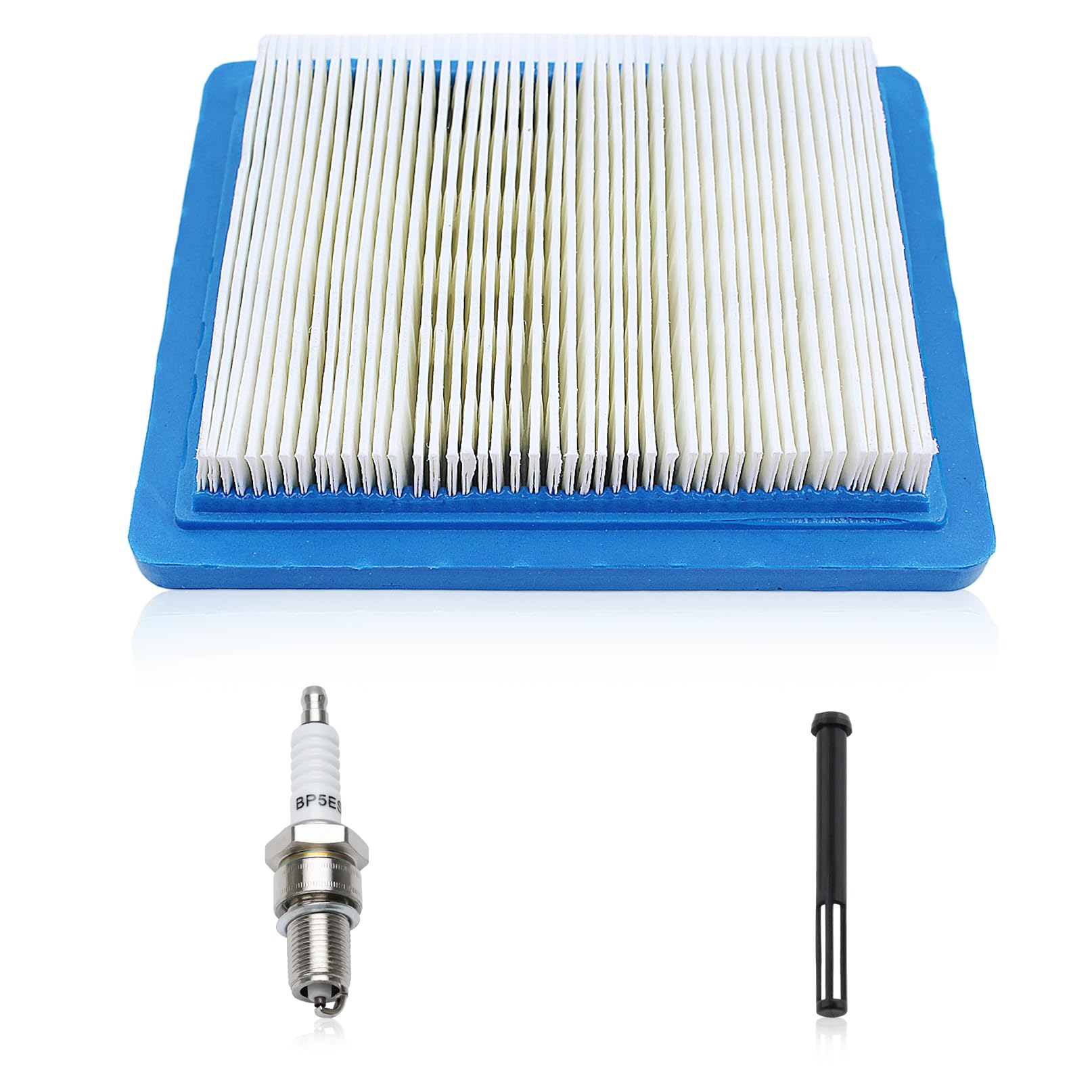 Air Filter for Honda GCV160 GCV170 GCV190 GCV200 Lawn Mower Engine, with Spark Plug, Fuel Filter, Mower Spare Parts 17211-Z8B-901 16952Z8B000
