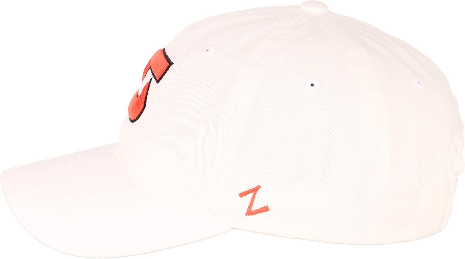 NCAA Syracuse Orange Mens Adjustable Scholarship Hat White, Syracuse Orange White, Adjustable - Image 6