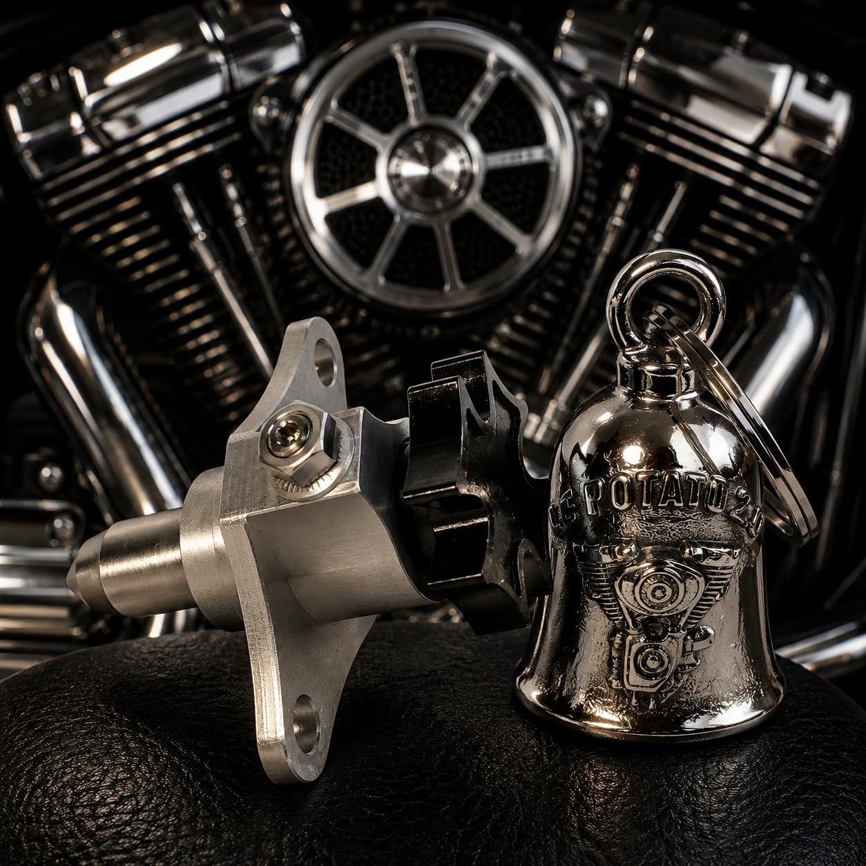 LE POTATO 2.0® V-Twin Idle Control – Restore Legendary “Potato-Potato” Sound – Manual Idle Adjustment for Fuel Injected Motorcycles – Fits V-Twin Cruiser Models (Softail Dyna Touring)