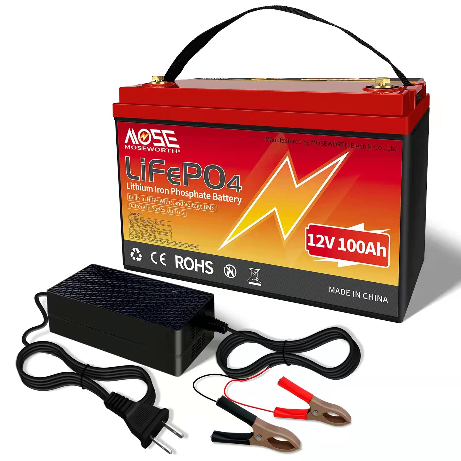Buy 12V Lifepo4 Battery 100AH 1280Wh Lithium Battery, Series/Parallel