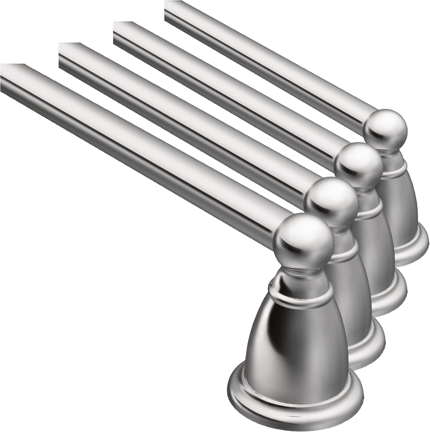Moen YB2218CH Brantford Collection 18-Inch Single Towel Bar, Chrome (Pack of 4)