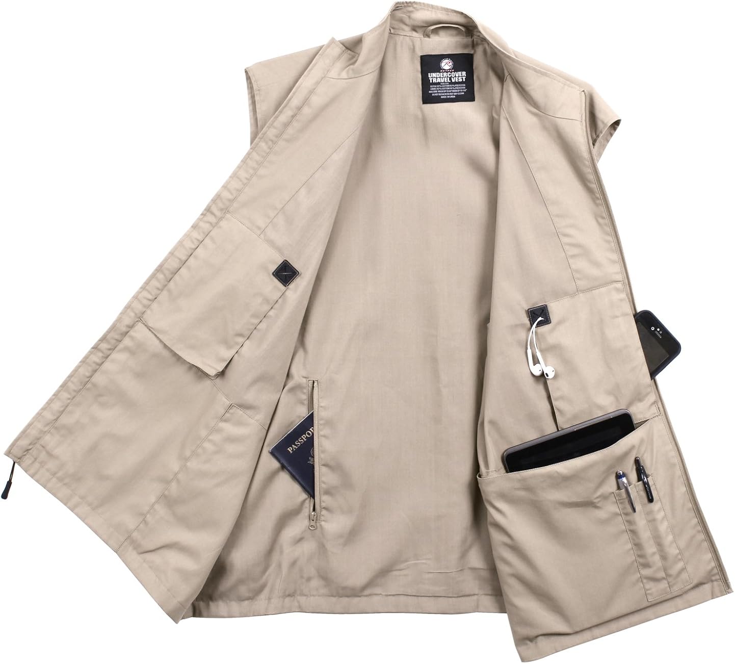 Rothco Undercover Travel Vest : Sports & Outdoors