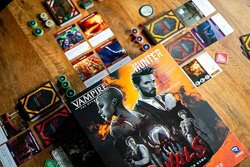 Miniatura 6 de Vampire The Masquerade Rivals - Juego de cartas expandible The Hunters & The Hunted juego básico  Todo lo necesario para jugar, juego de cartas