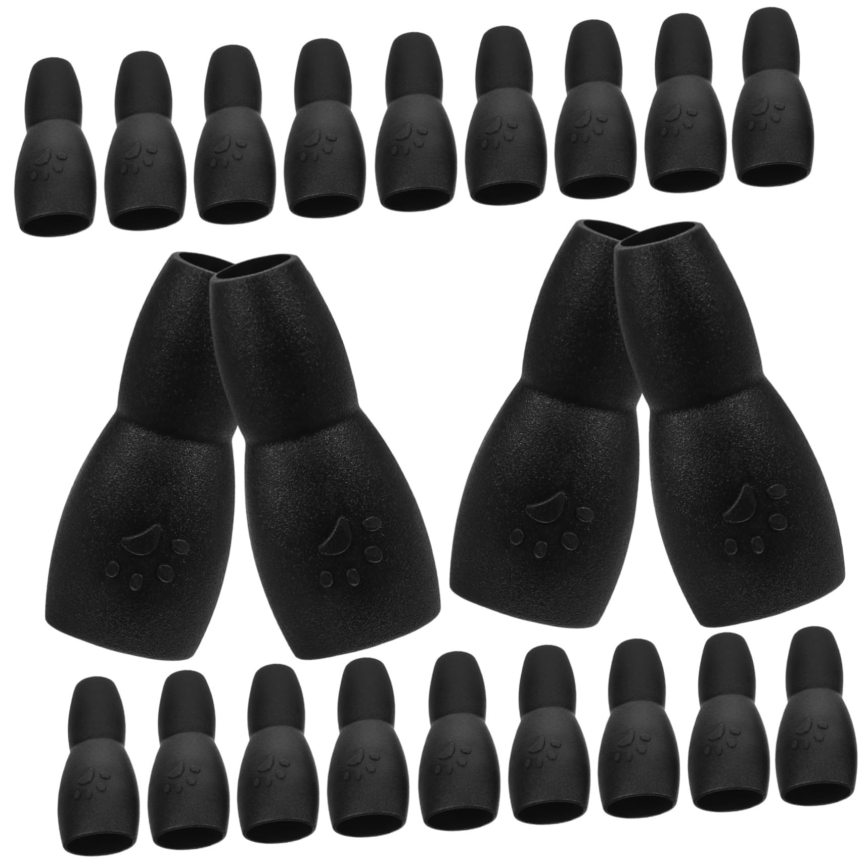 Boucles plastiques de laisse de chien accessoires traction patte 100pcs