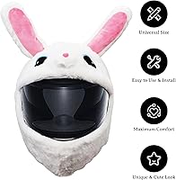 Vista 4 de Motorcycle Helmet Cover, Funny Helmet Decoration, Fun Rides and Gifts(Plush Animal)