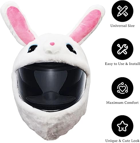 Miniatura 5 de Motorcycle Helmet Cover, Funny Helmet Decoration, Fun Rides and Gifts(Plush Animal)