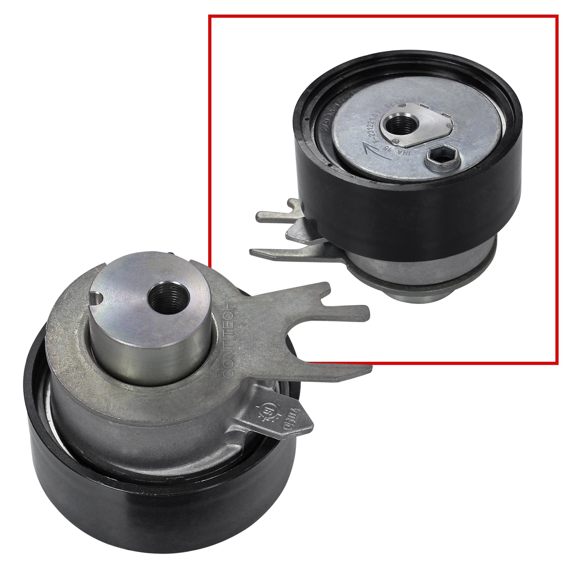 CONTITECH Kit de correa de distribución CT957K1 Número de dientes: 130 Rodillos incluidos: 4 20mm Compatible con VW Golf 4 Hatchback 1J1 Golf 5 Hatchback 1K1 Polo IV Hatchback 9N, 9A, SKODA, SEAT