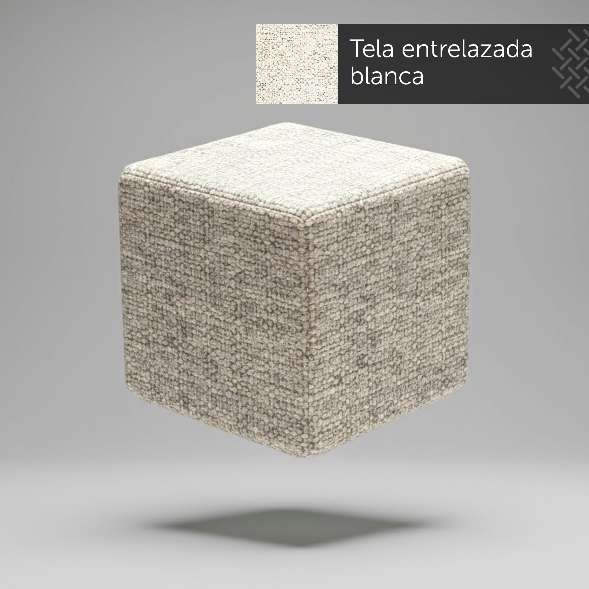 Sofá Modular de 2 plazas con Puff y módulo Central Opcionales para salón o Dormitorio y Cojines Fluffy. Sofá ergonómico autoconfigurable a Medida Modular. Montaje y Retirada incluídos.