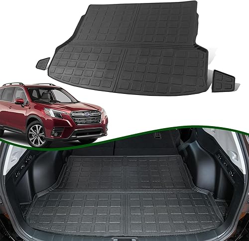 Miniatura 1 de Tapete de carga compatible con Subaru Forester 2019-2024, tapete de carga TPE de repuesto para accesorios Subaru Forester 2019-2024 (alfombrilla de