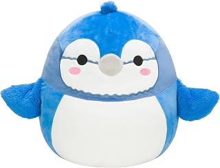Squishmallows Original 14-Inch Babs Blue Jay with Fuzzy Wings - Large Ultrasoft Official Jazwares Plush