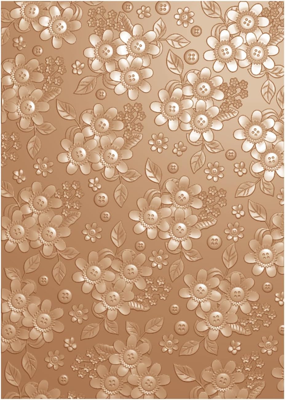 3D Embossing Folder for Card Making Blooms Floral Plastic Embossing Folder Flower Template Molds for Paper Crafting Arts Crafts Scrapbooking Supplies DIY Scrapbooking Christmas Wedding Birthday Decor