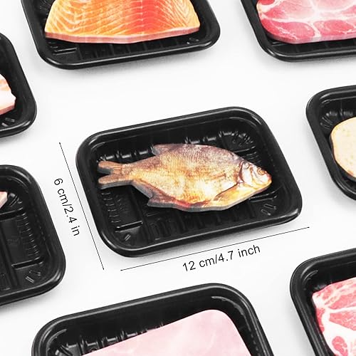 Miniatura 6 de Ruksifg Paquete de 8 notas adhesivas novedosas en forma de carne, notas de memo en forma de carne, notas lindas, almohadillas de notas,