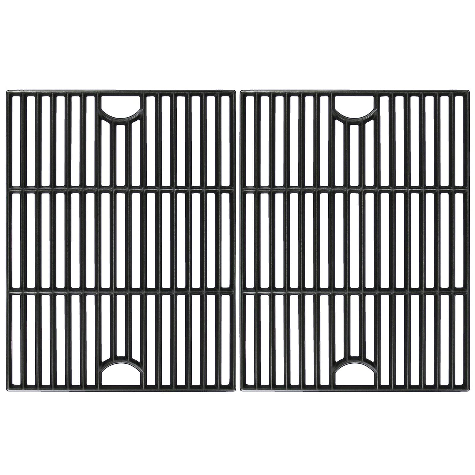 Hisencn Cast Iron Grill Grates for Nexgrill 720-0830H, 17''x26.4'', 2 Pack