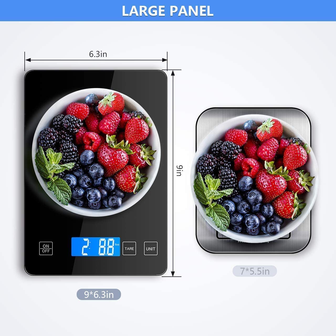 Get Special Price Nicewell Food Scale Digital Weight Grams and oz, 22lb Kitchen Scale for Cooking Baking, 1g/0.1oz Precise Graduation, Sleek Tempered Glass Platform