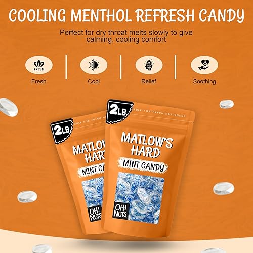 Miniatura 4 de Matlow's Hard Mint Candy, 2 libras - Oh! Nuts