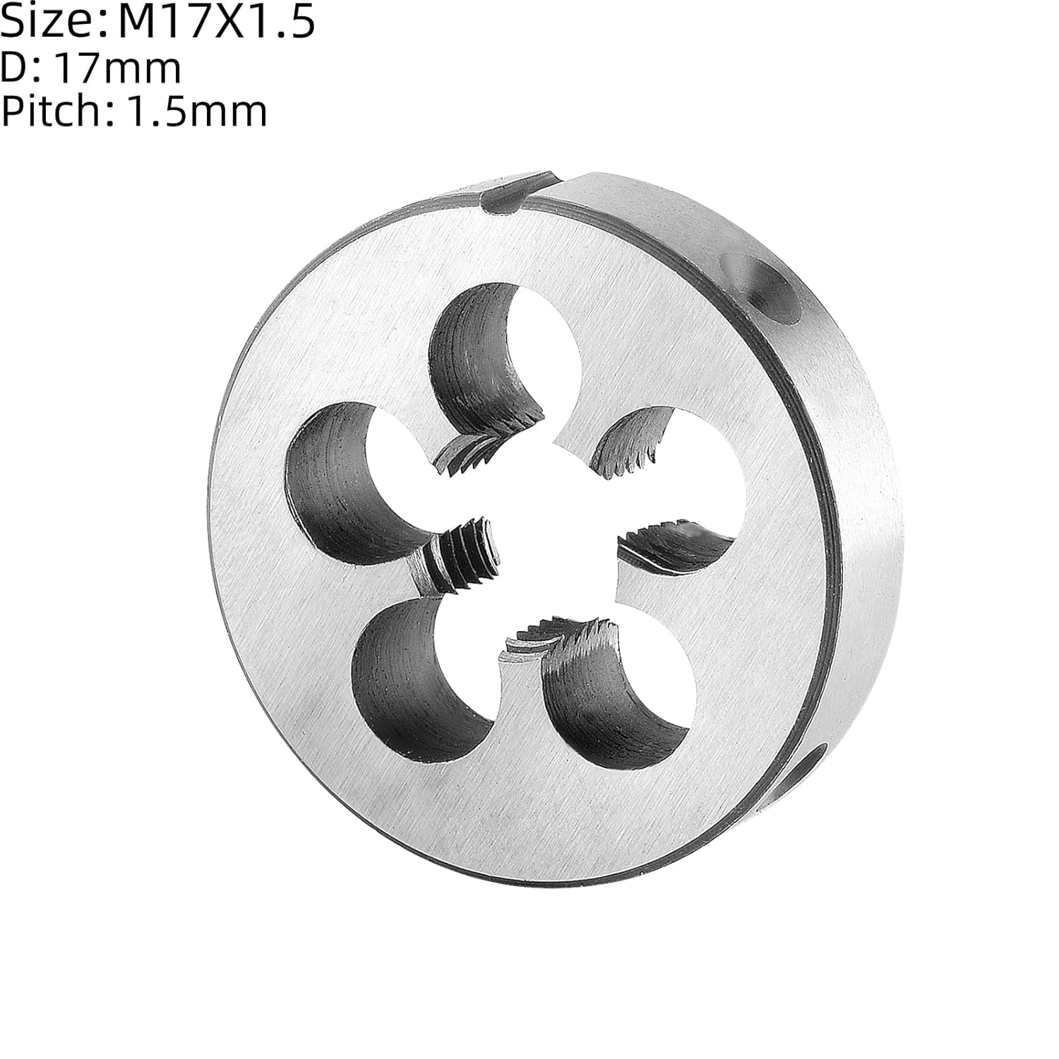 Round Die,Threading Screw Thread Die,M17 X 1.5 Tap and Die Set Right Hand, M17 x 1.5 Machine Thread Tap and Round Die