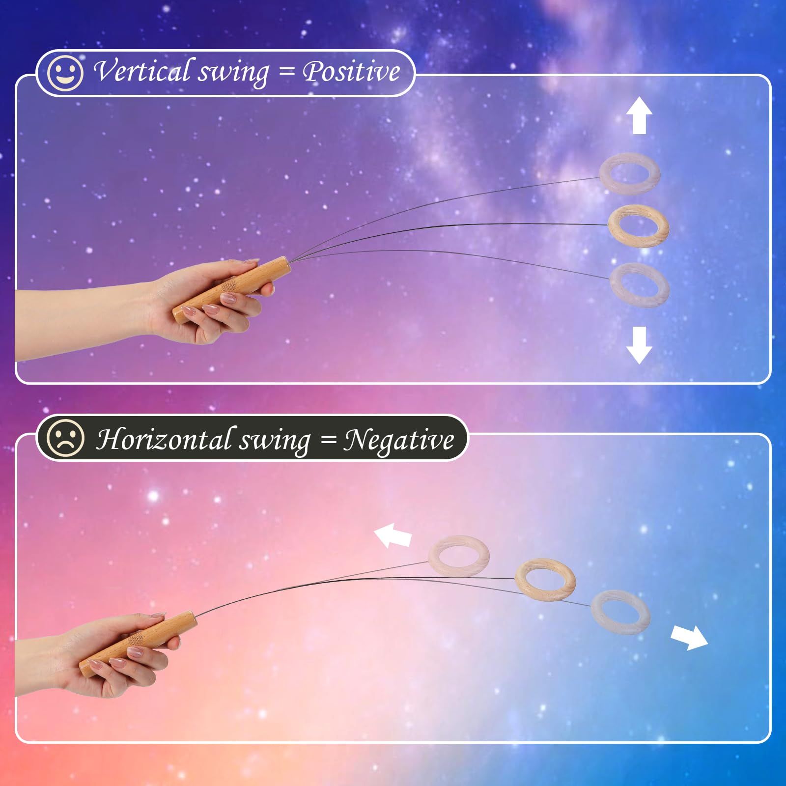 Tensor Einhandrute, Tensor Biotensor mit Blume des Lebens, inklusive Anleitung, Sensibler Wünschelrute Radiästhesie für Energie-Test, Energie Wahrnehmung, Entscheidungsfindung & spirituelle Praxis
