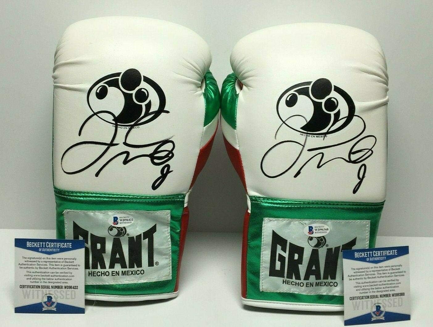 Floyd Mayweather Jr Dual Signed Grant Boxing Glove BAS