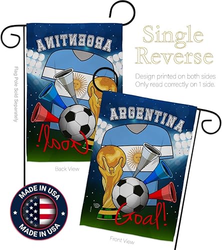 Miniatura 3 de Bandera de fútbol de Argentina para jardín, juego deportivo, portería, fútbol, entretenimiento, actividad física, decoración de casa, cartel de