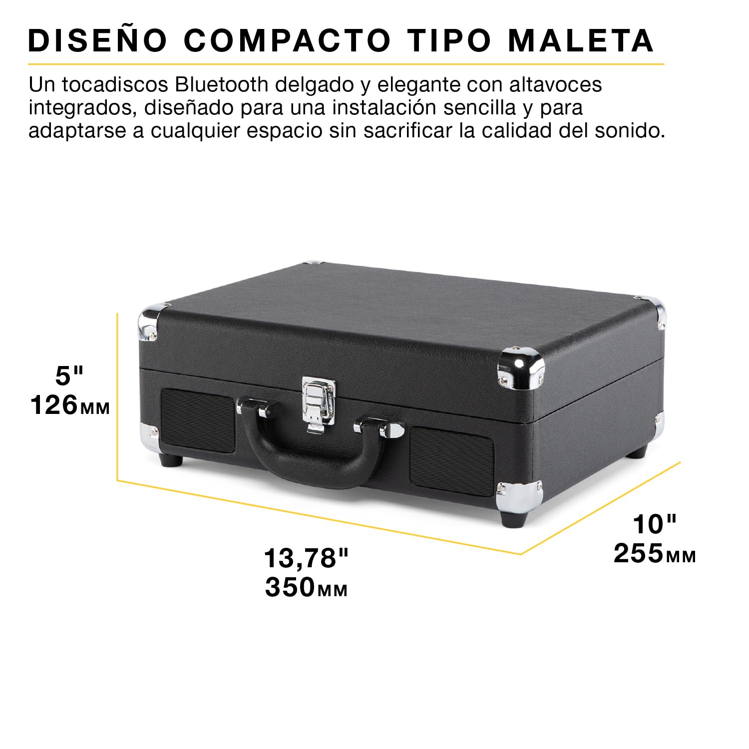 Victrola Journey II (Modelo 2025) – Tocadiscos Bluetooth portátil Tipo Maleta con Altavoces estéreo Integrados y Sonido Potente, 3 velocidades, conectividad Bluetooth bidireccional (Rosa)