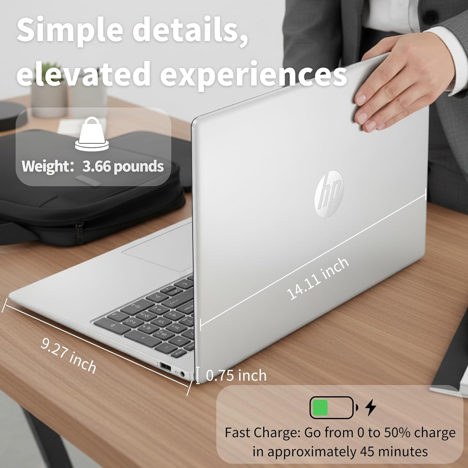HP 2025 Touchscreen Laptop • Intel i3-1315U(Up to 4.5GHz) • 32GB RAM • 1 TB SSD • 15.6" 250 nits Anti-Glare Display • Copilot-AI Chat • Windows11 Pro Computer for Business & Students w/Accessories