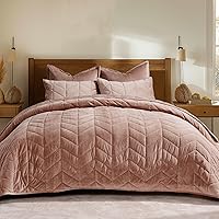 Vista 14 de EVERGRACE Juego de edredón de terciopelo Queen lujoso de 3 piezas, ultra suave y ligero, colcha de Matelasse de gran tamaño para todas las Naranja