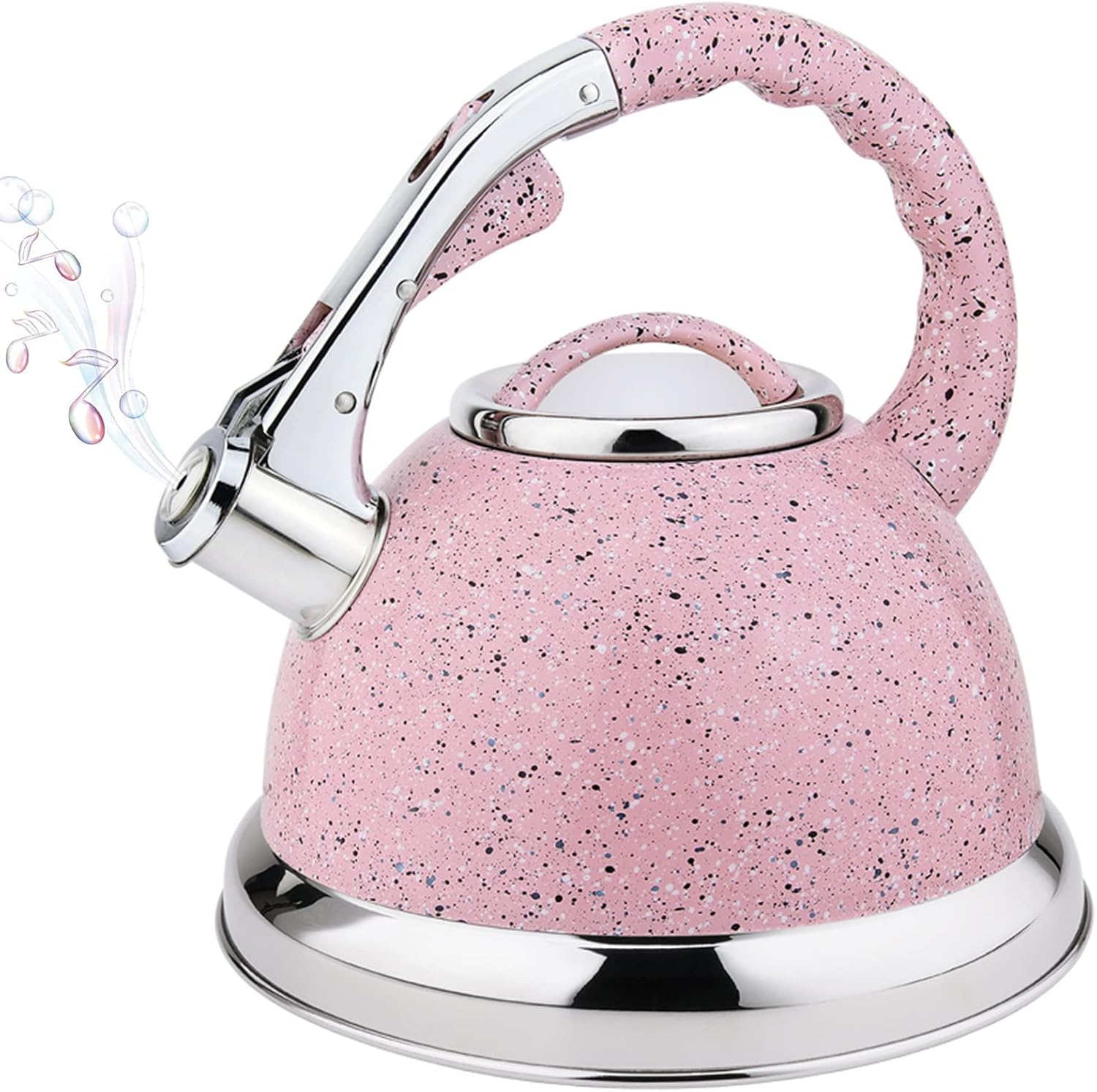 Whistling Tea Kettle for Stovetop, 3.2 Quart Tea Pot Food