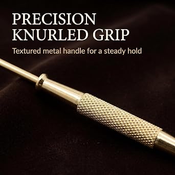 Gold Metal Candle Snuffer Wick Snuffer with Long Handle Candlesnuffers Sleeves Accessories for Putting Out Wick Flame Safely, Accessory