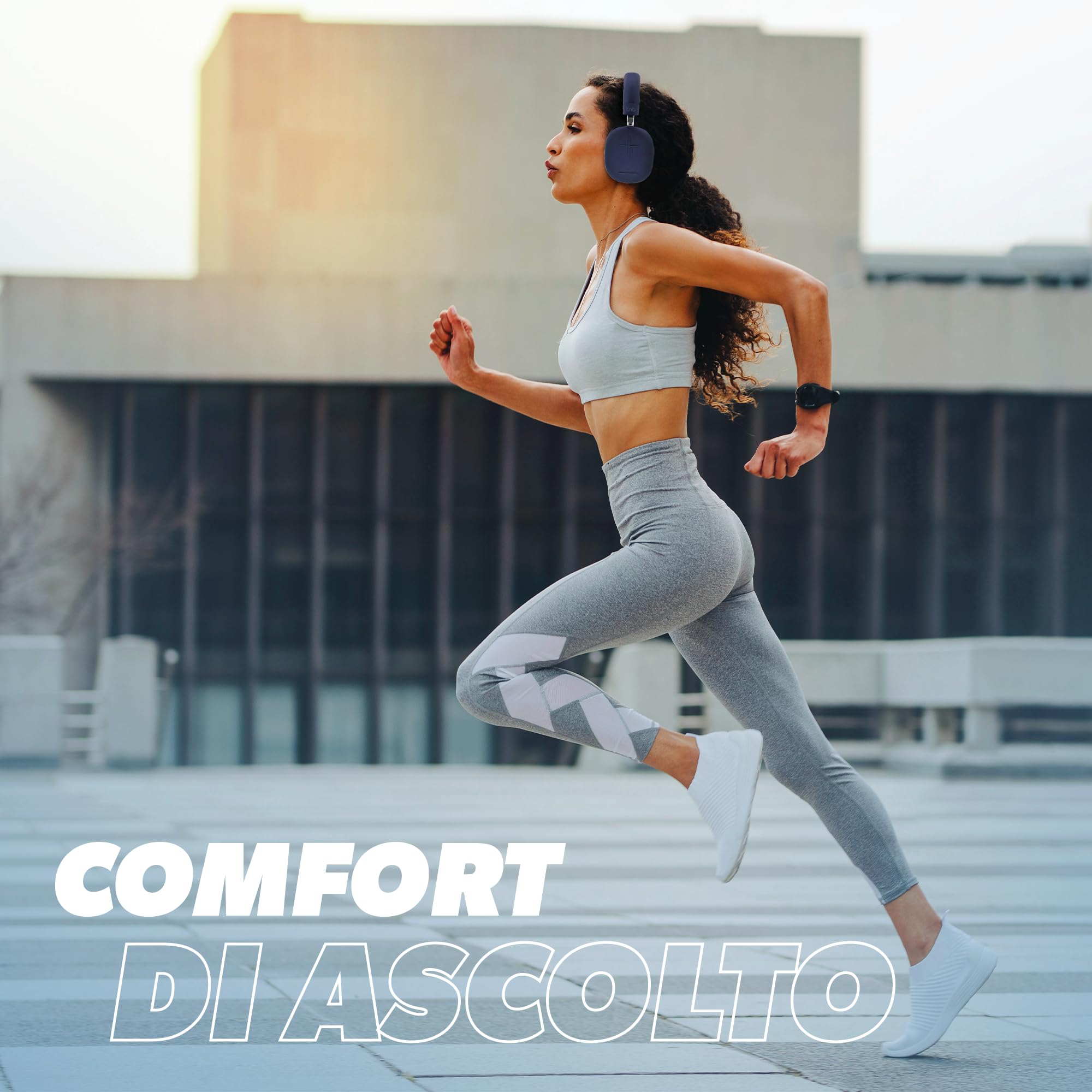 T'nB - Bounce ANC Midnight Blue, Cuffie Bluetooth senza fili, Riduzione del Rumore Active ANC, Autonomia 50h, Suono Immersivo, Microfono Integrato, Bluetooth 5.3, Jack 3.5mm, Borsa per il trasporto