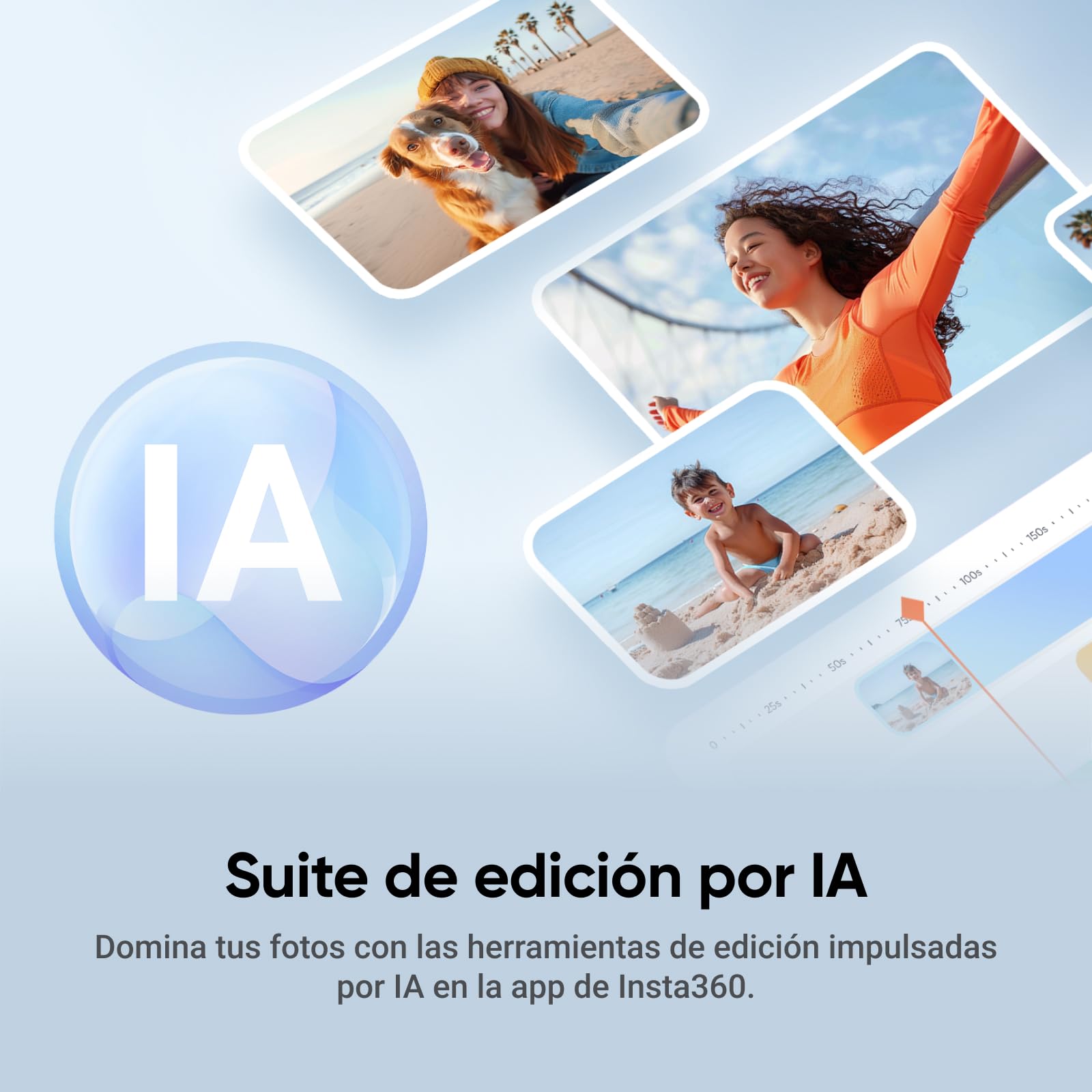 Insta360 Flow 2 Plus Paquete rastreador por IA Color Gris - Gimbal para teléfono, Seguimiento por IA con Cualquier App, Seguimiento, trípode/Selfie Stick, Gimbal para iPhone/Android
