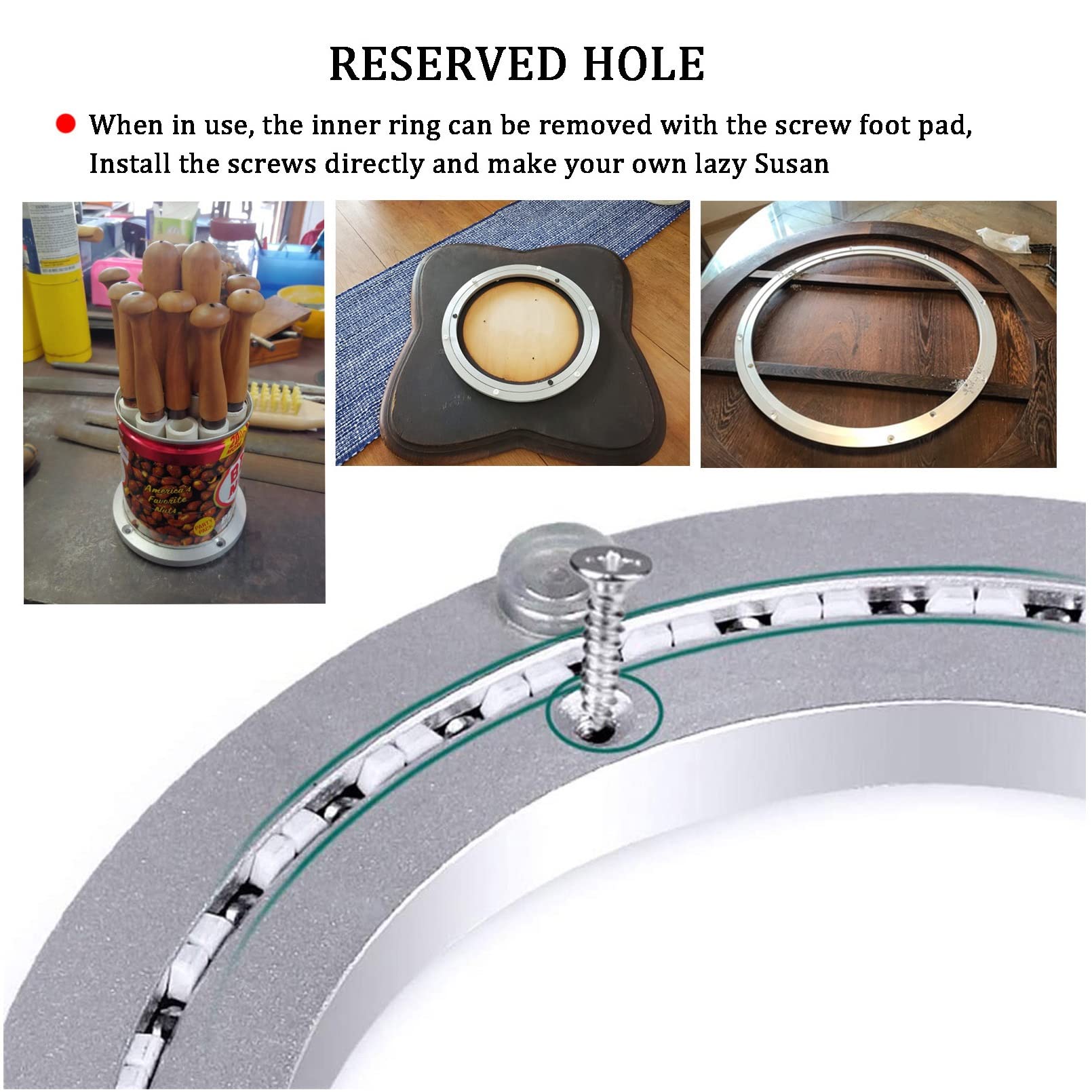 LAZY SUSAN BEARING 3" Or 75mm Swivel Turntable Bearing Heavy Duty NEW