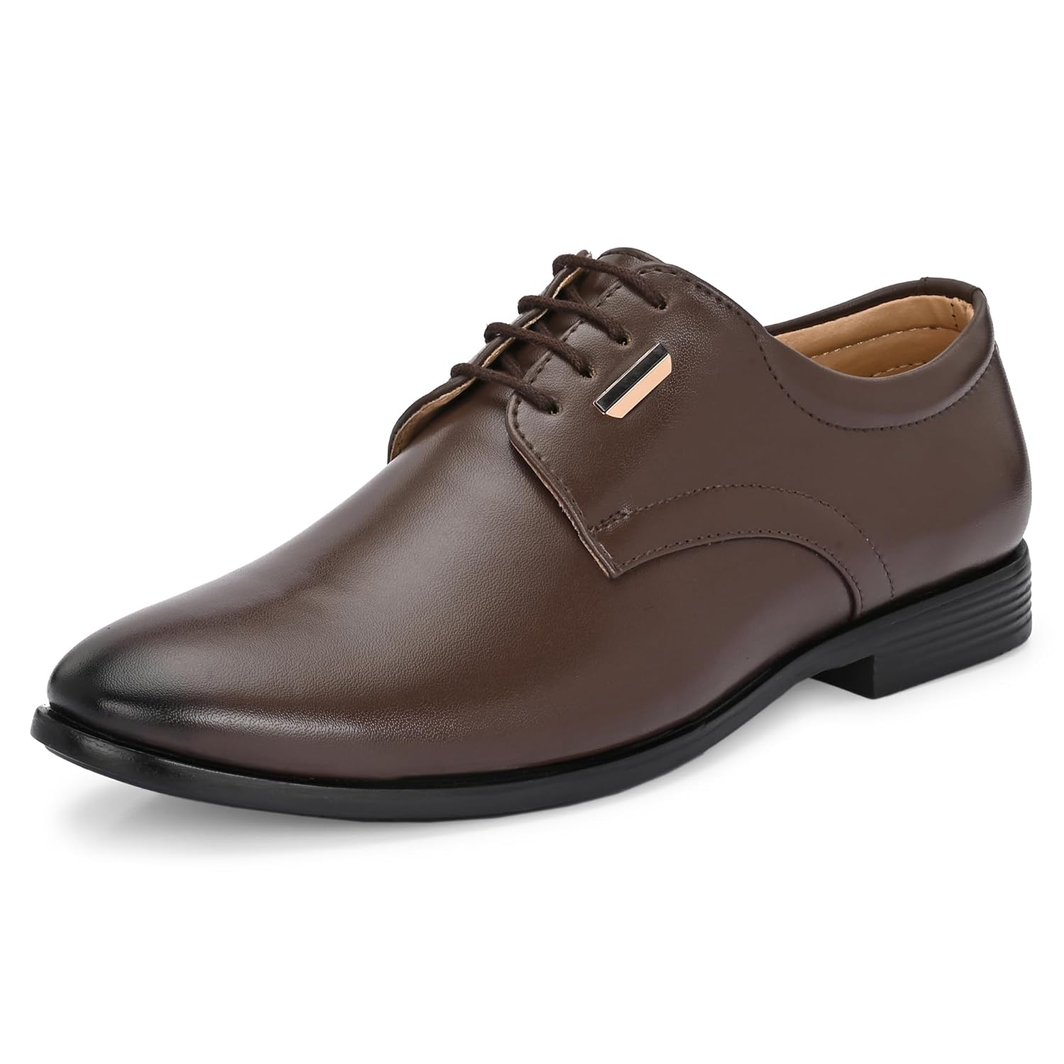 Centrino Men’s Formal Shoe | Stylish with Soft Cushioned Insole | Sleek Lace-Up Design for Formal Look | Durable with Anti-Skid Sole | Ideal for Office Wear 9429