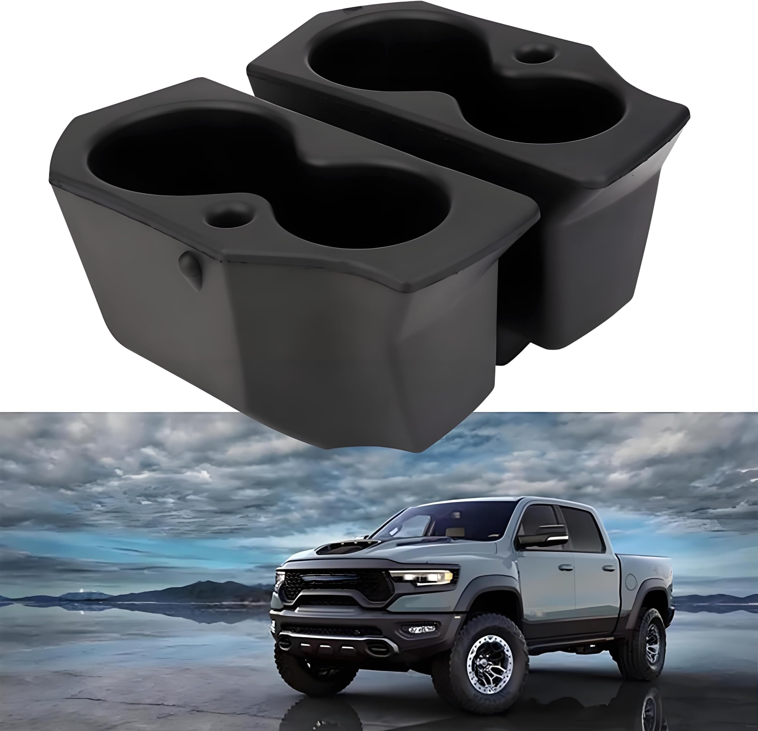 ONER Left and Right Pair of Foam Door Cup Holder,Compatible with 2009-2018 Dodge Ram 1500 2009-2022 Ram 2500 3500 2016-2022 Ram 4500 5500,Replace #5NN24XXXAA 1LD23XXXAA