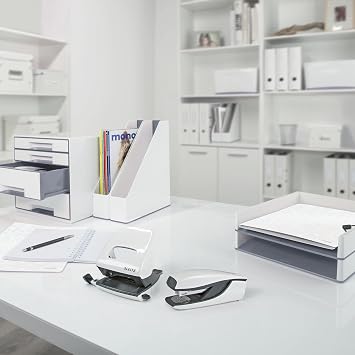 Leitz WOW A4 Evrak Rafı, Metalik Beyaz, 52263001