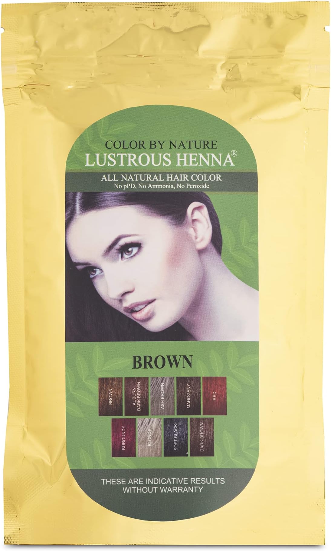 Brown Color by Nature Lustrous Henna 100 grams