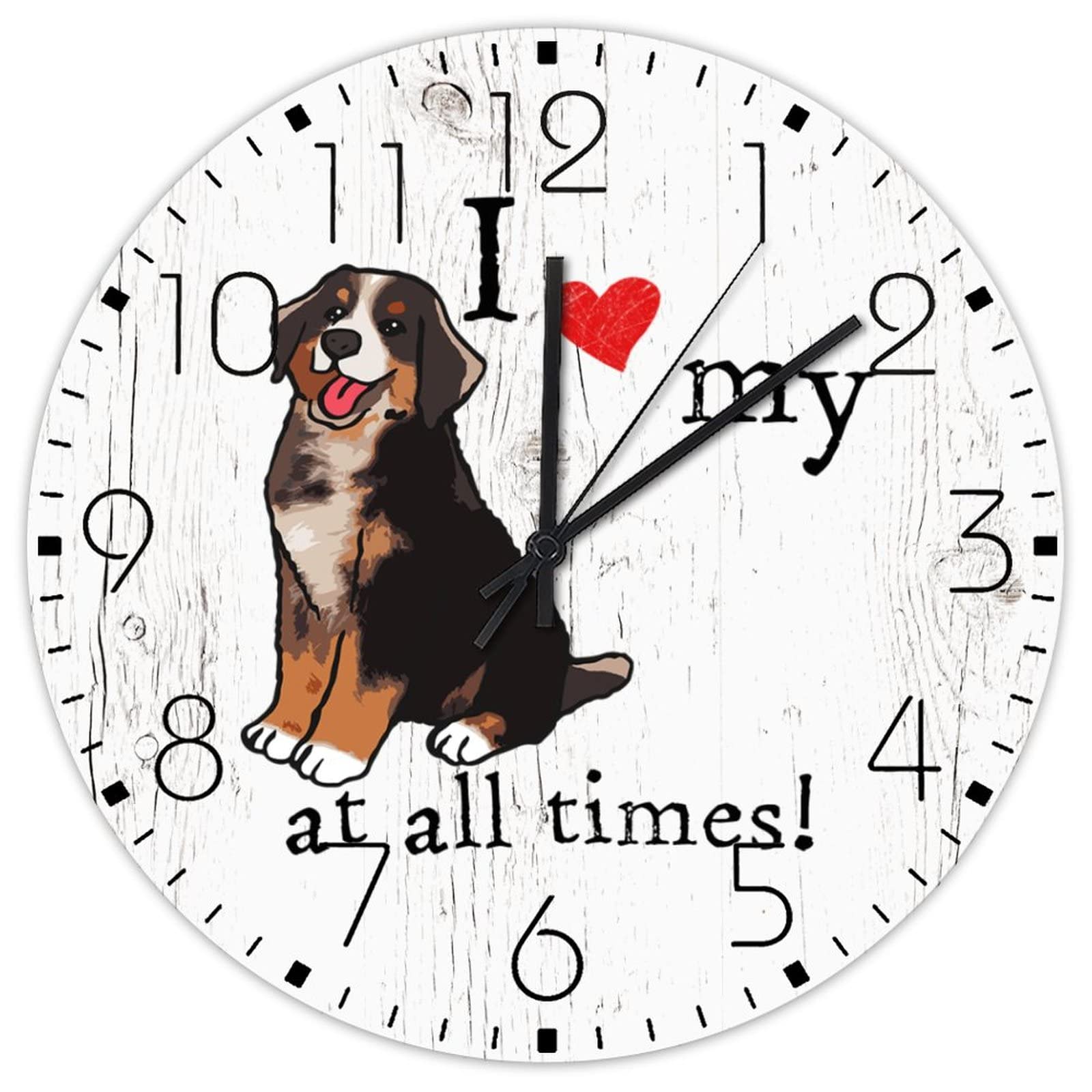 Horloge murale bois silencieuse pour habiller un mur vide d'entrepôt ou de salle de bain