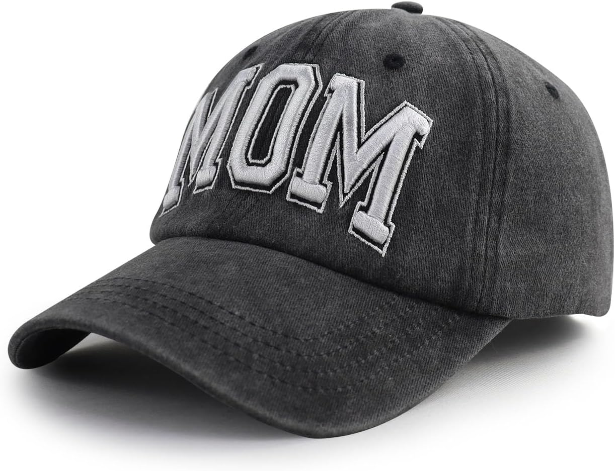 Tbstlumd New Mom Hat for Women, Funny Adjustable Cotton Embroidered Mama Baseball Cap - Image 2