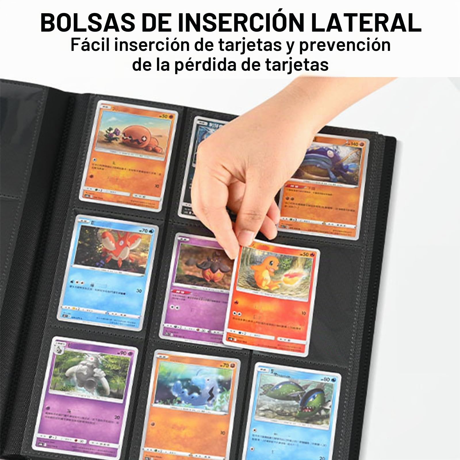 LIAVOP Álbum De Tarjetas Coleccionables – 540 Bolsillos, 30 Páginas Doble Cara, Impermeable, Ideal Para MTG, Yu-Gi-Oh Y Deportivas