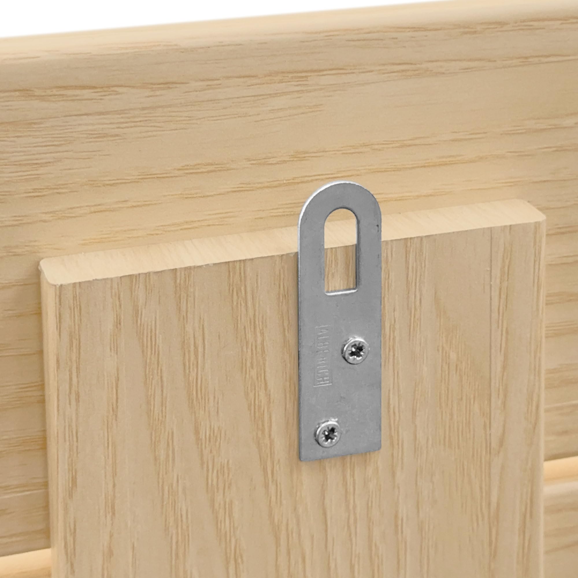 DHOME Testiera di Legno riciclato DM Stile Pallet Orizzontale Letto Pallet Ferramenta inclusa (160x46 Pallet 5, Legno Naturale)