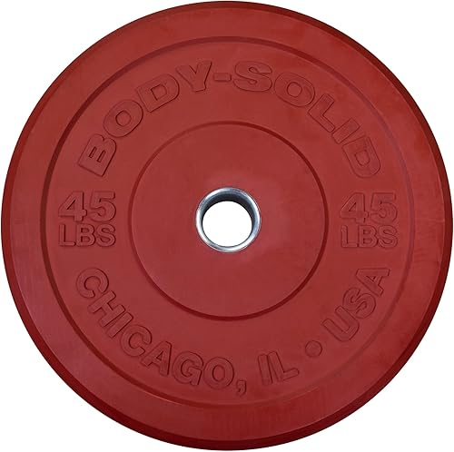 Miniatura 3 de Body-Solid Commercial Extreme - Parachoques de 25 libras color amarillo