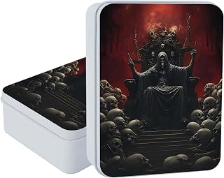Small Metal Tins Box-4.7" x3.5"x1.6" Rectangular Empty Storage Box With Lid Decorative Organizer Storage Tin Case For Office/Cookie/Candy/Jewelry/Photo/Letter-Mexican Flag