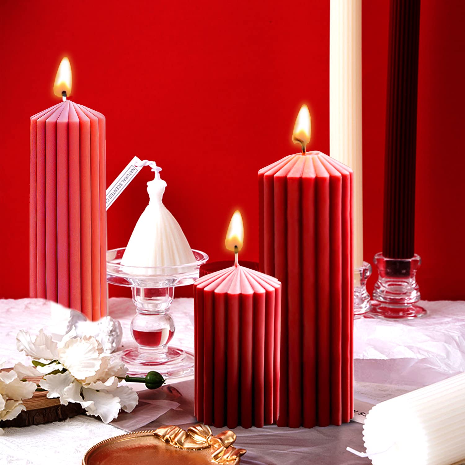 Stampi Per Candele In Silicone A Forma Di Cono - Set 2 Pezzi, Per Candele E Saponi Fai Da Te - Foto 6