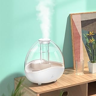 Humidificateur de Brouillard à Froid ultrasonique, Dispositif de Haute qualité avec 1,5L de Grande capacité, Fonctionnement Silencieux, Fonction de lumière de Nuit, Rotation de 360 ​​degrés pour