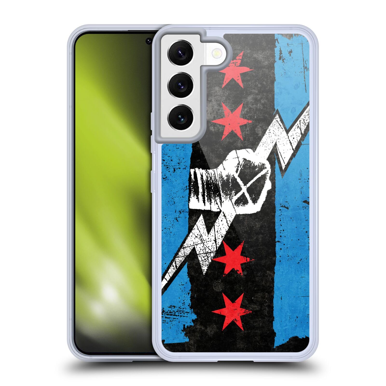 Head Case Designs Officially Licensed WWE Return CM Punk Gel Case [Military Grade Protection] Compatible with Samsung Galaxy S22 5G and Compatible with MagSafe