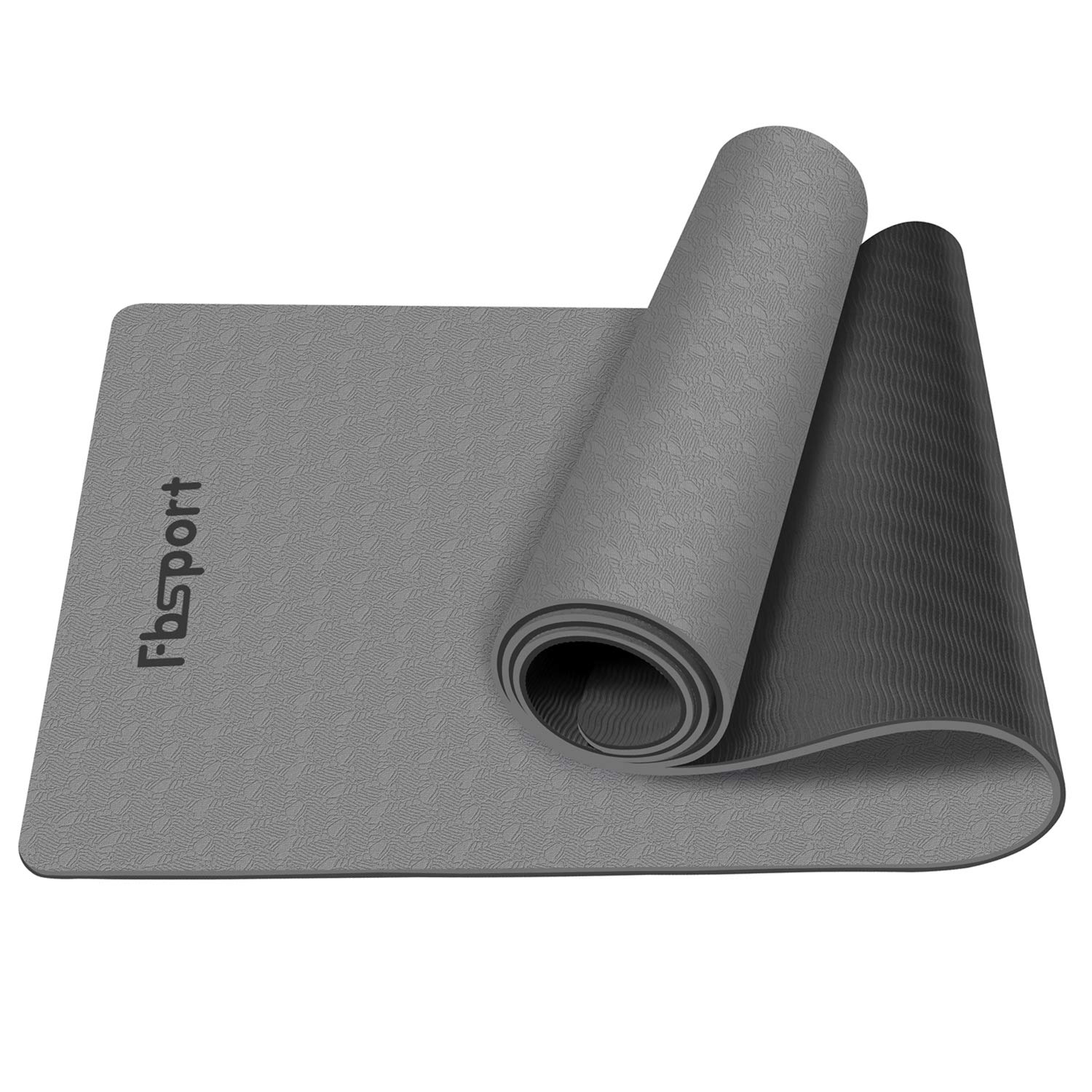 FBSPORT Yoga Mat- Eco Friendly Non Slip 1 4 inch Fitness Exercise Mat with Carrying Strap Storage Bag