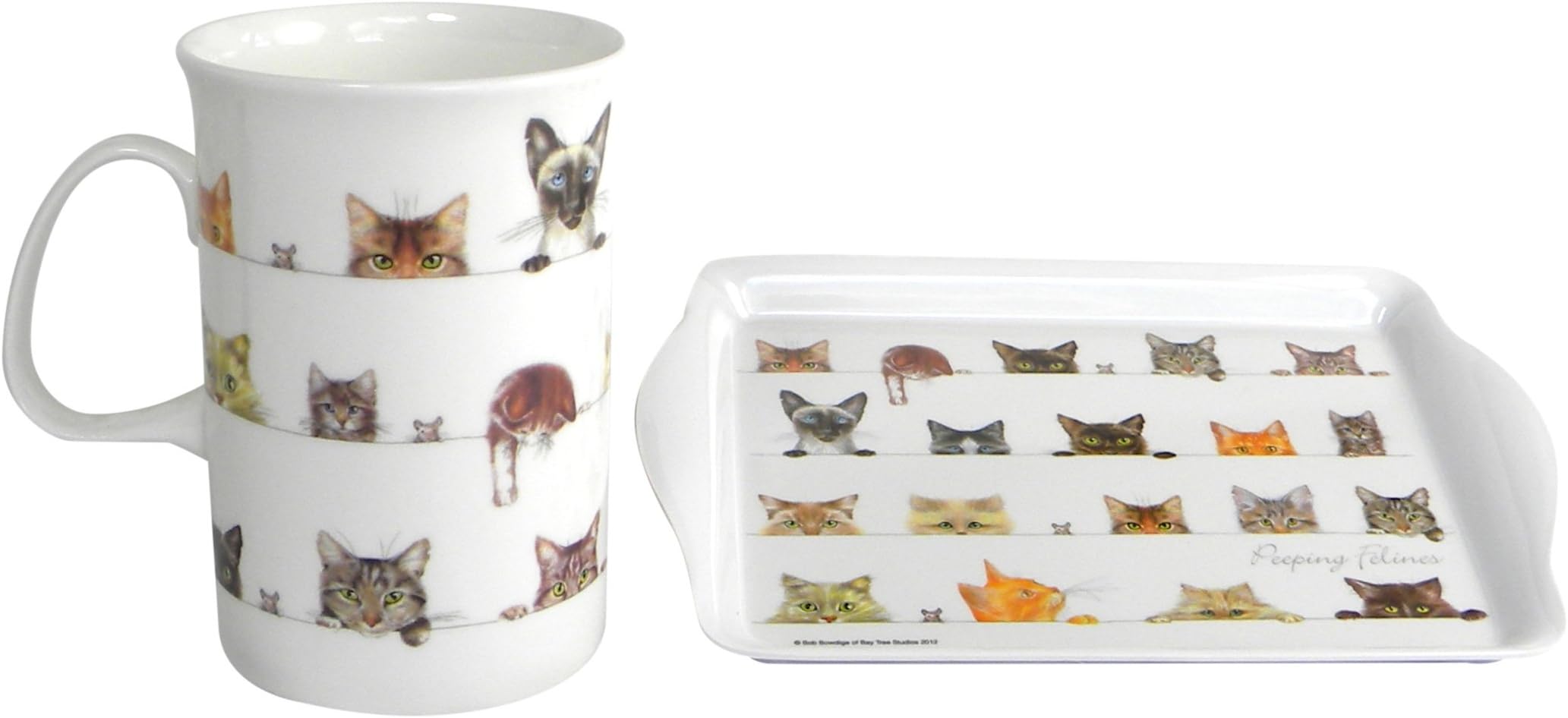PEEPING FELINE Snack Set, Small