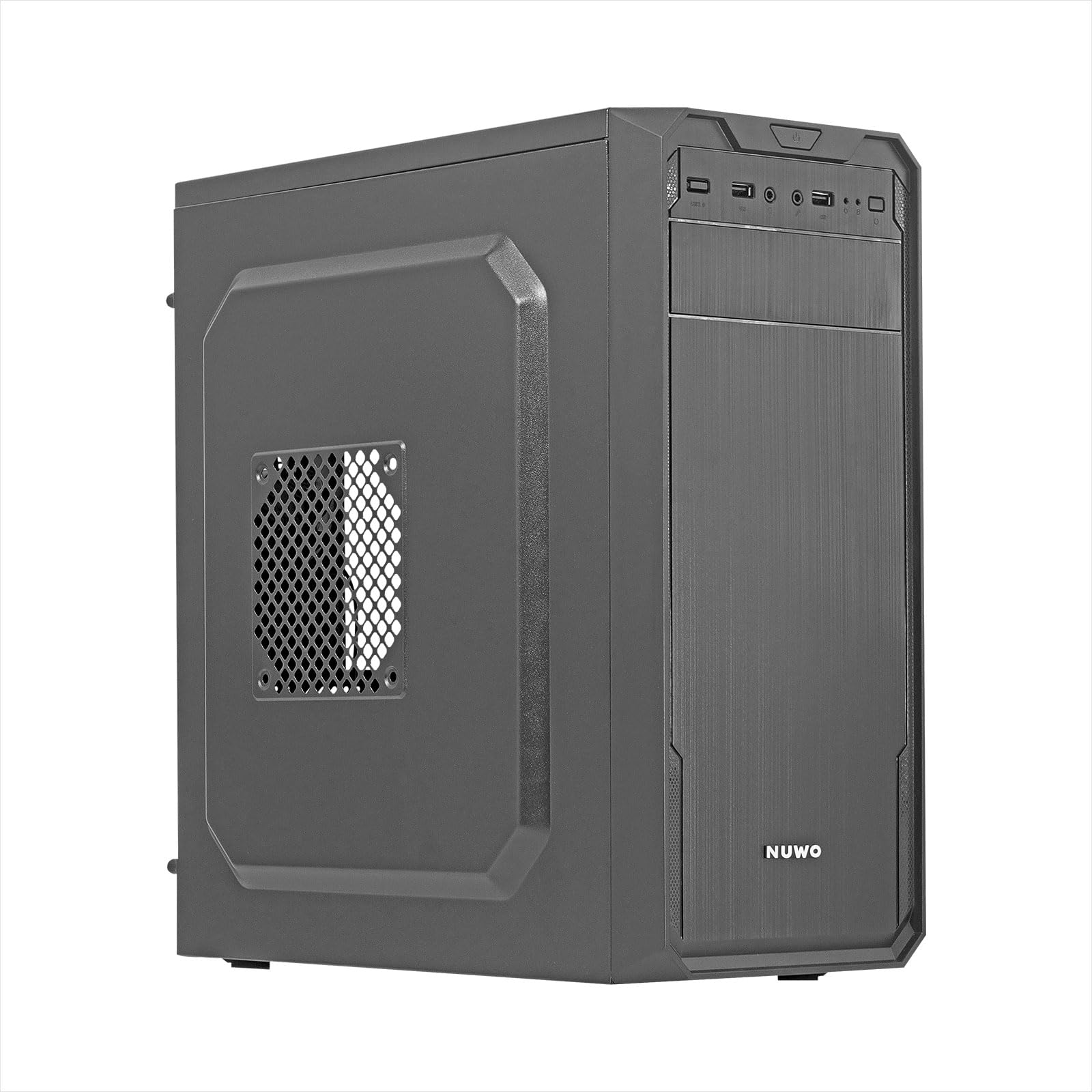 casco pc mid tower black 400w power supply 80mm fan